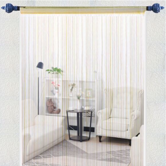 String Curtain Fringe Panel Thread Strip Backdrop Divider for Decor Yellow - Picture 4 of 6